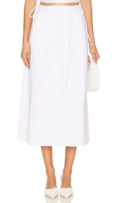 Tularosa Jess Maxi Skirt In White