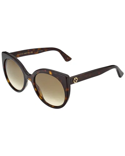 Gucci Women's Cat-eye 55 Mm Sunglasses In Brown