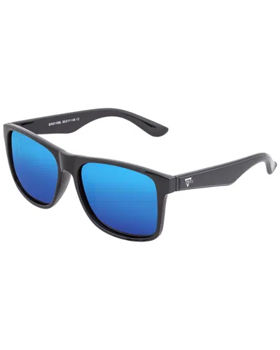 Sixty One Unisex Solaro 55mm Polarized Sunglasses In Blue