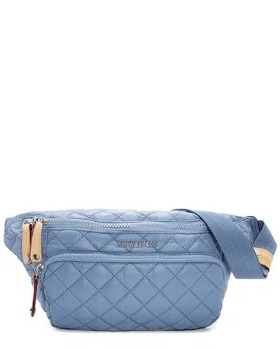 Mz Wallace Metro Quilted Nylon Sling Bag In Medium Blue