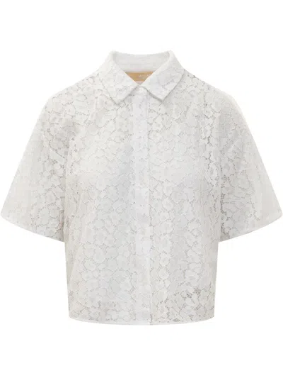 Michael Kors Crop Shirt  In White
