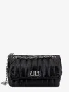 Balenciaga Medium Monaco Leather Shoulder Bag In Black