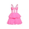 19:13 Dresscode Tulle Mini Dress In Pink