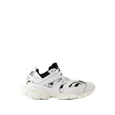 Balenciaga Track Sock Paneled Sneakers In White