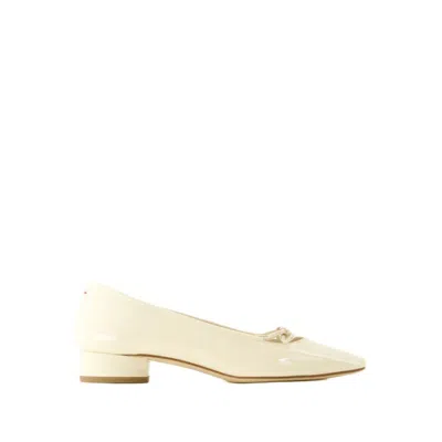 Aeyde Darya Ballerinas -  - Leather - Beige In White