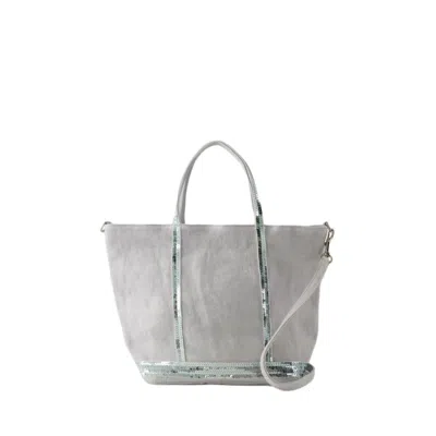 Vanessa Bruno Cabas S Shopper Bag -  - Linen - Blue Aqua In Grey