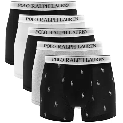 Ralph Lauren Underwear 5 Pack Trunks Black