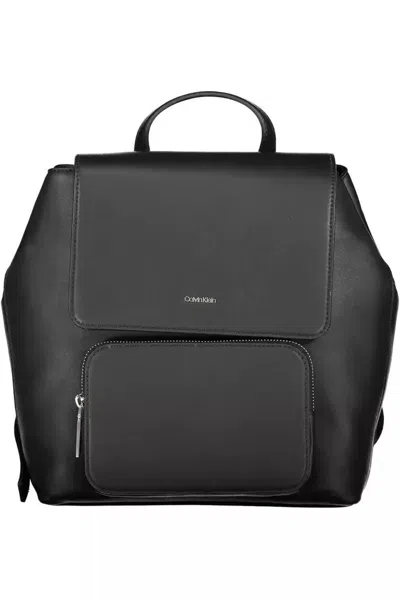 Calvin Klein Must Logo-plaque Backpack In Black