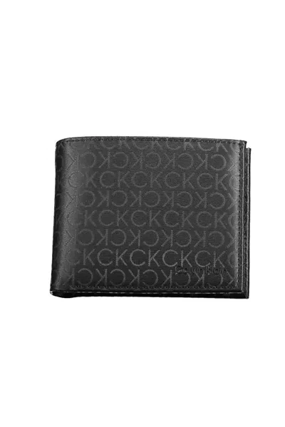 Calvin Klein Polyester Men's Wallet In Black