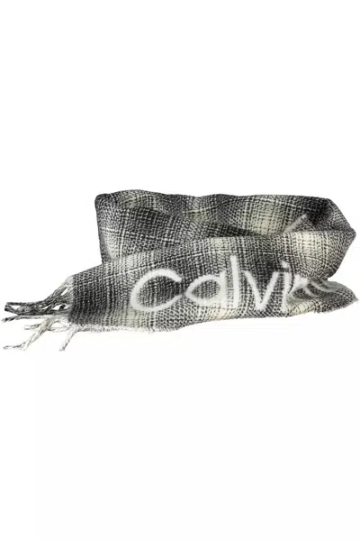 Calvin Klein Wool Men's Scarf In White