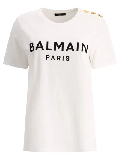 Balmain "3 Buttons" T-shirt In White