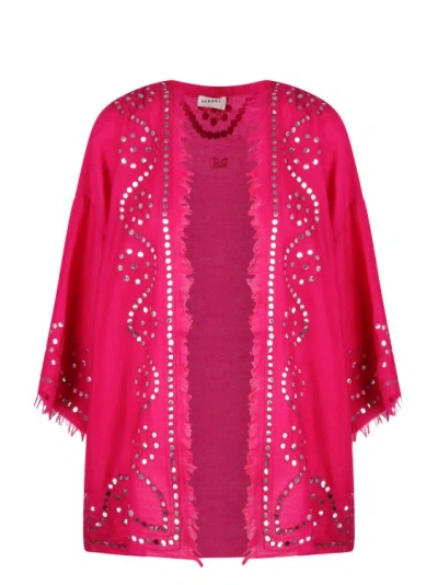P.a.r.o.s.h Within Embroidered Cardigan In Pink