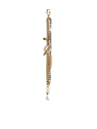 Alexander Mcqueen Logo-engraved Chain Bracelet In Not Applicable