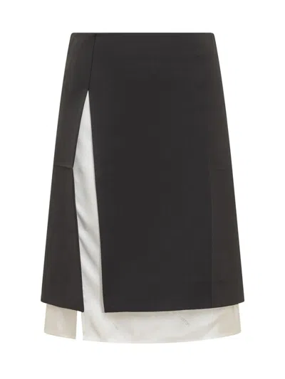 Peter Do Side Slit Skirt In Black