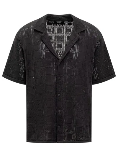 Represent Lace Knit Shirt In Black