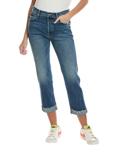 Mother Denim The Scrapper Cuff Smashing Banjos Ankle Fray Jean In Blue