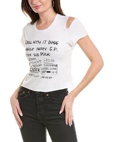 Mother The Breezy Deal With It Babe T-shirt (also In X, M,l, Xl) In White