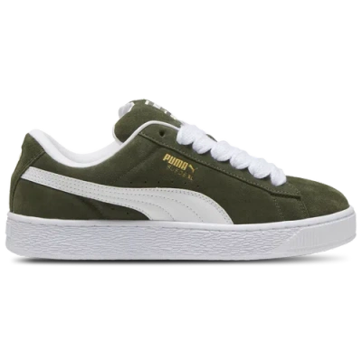Puma Suede Xl Trainers In Olive Green/olive Green