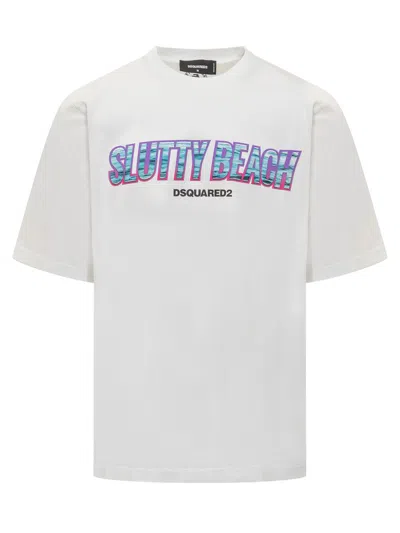 Dsquared2 Skater Fit Tee In White