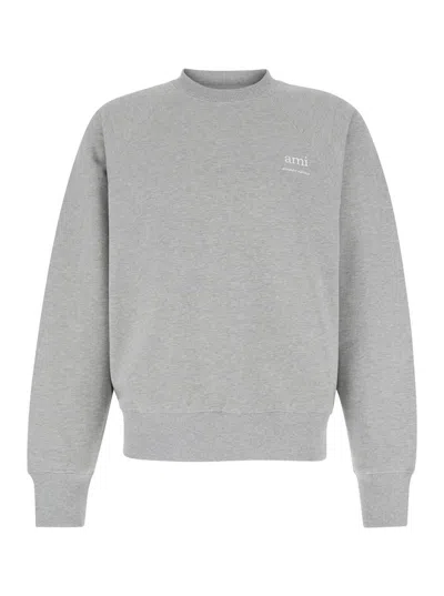 Ami Alexandre Mattiussi Ami Paris Sweatshirts In Grey