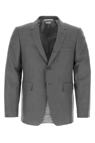 Thom Browne Jackets And Vests In Grey