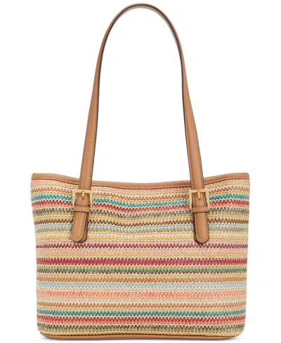 Style & Co Medium Classic Straw Tote, Created For Macy's In Multi