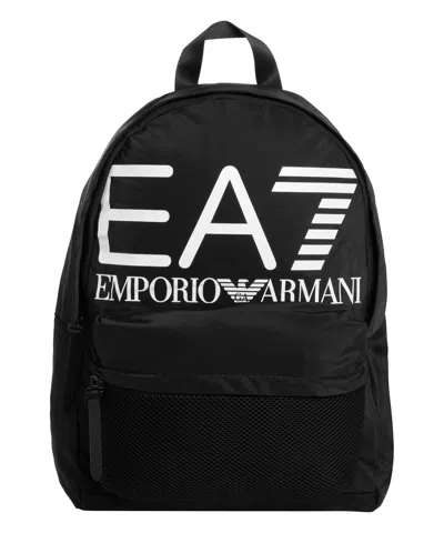 Ea7 Logo-print Backpack In Black