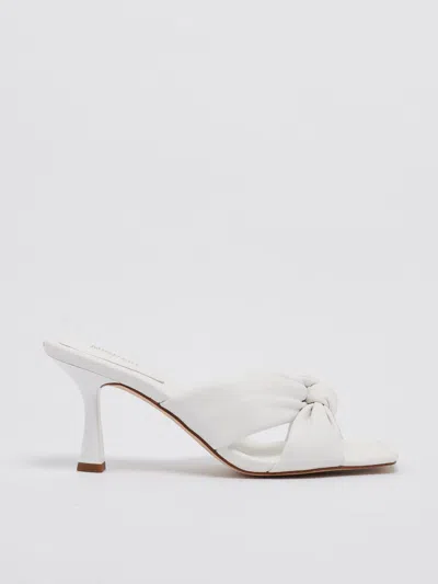Michael Kors Elena Leather Sandal In White