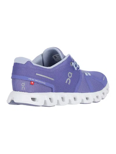 On Cloud 5 Sneakers In Blueberry,white