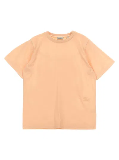 Burberry Kids' Girl's Cedar Embroidered Ekd Short-sleeve T-shirt In Pastel Peach