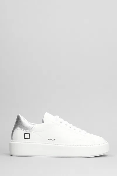 Date Sfera Trainers In White Leather