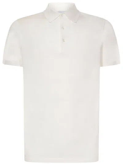 Aspesi Buttoned Short-sleeved Polo Shirt In White