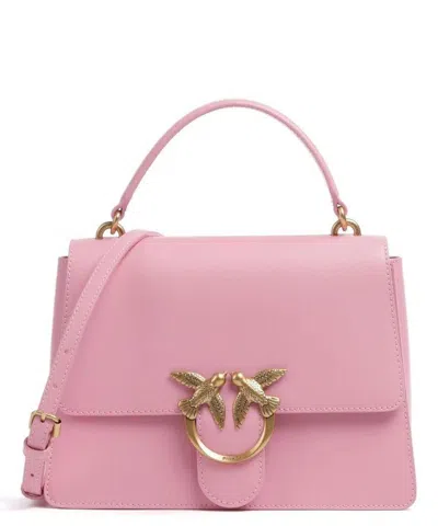 Pinko Love Birds Top Handle Bag In Q Pink