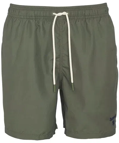 Barbour Drawstring Beach Shorts In Olive