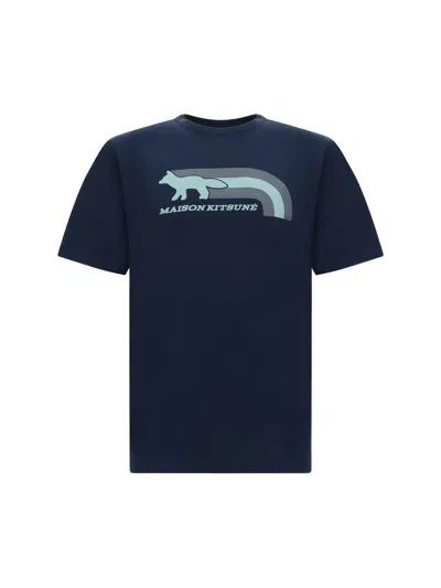 Maison Kitsuné T-shirt In Blu Navy