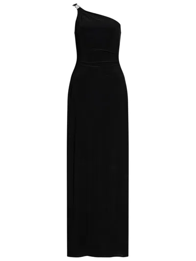 Polo Ralph Lauren One-shoulder Dress In Black