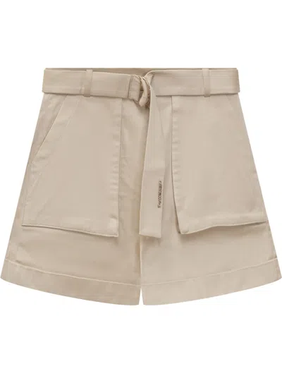 Twinset Kids' Shorts With Logo In Beige