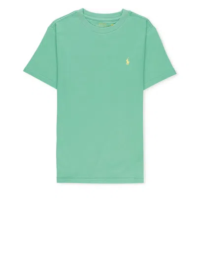 Polo Ralph Lauren Kids' T-shirt With Pony Logo In Verde