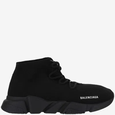 Balenciaga Recycled Mesh Speed Lace-up Sneaker In Black