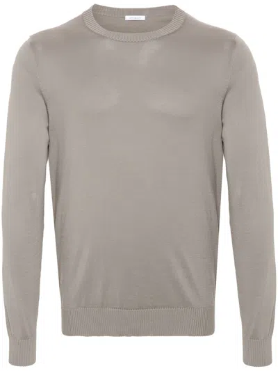 Malo Ribbed Cotton Jumper In Neutrals