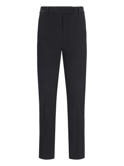 Incotex Straight Trousers In Black  