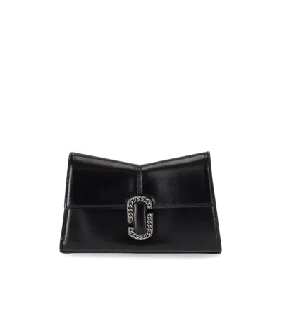 Marc Jacobs The St. Marc Chain Wallet In Black