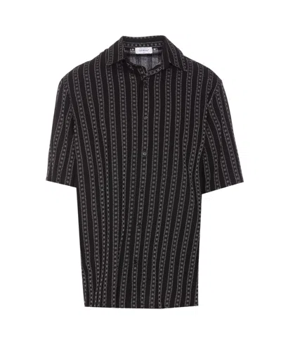 Off-white Arrows Striped Shirt In Black