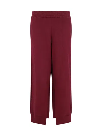 Mm6 Maison Margiela Burgundy Vented Sweatpants In Red