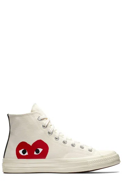 Comme Des Garçons Play Off-white Converse Edition Play Chuck 70 High Top Sneakers In .