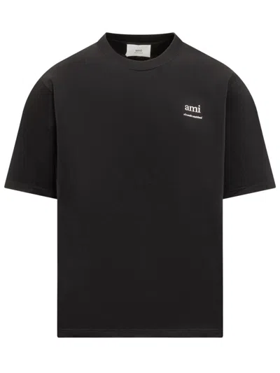 Ami Alexandre Mattiussi T-shirt With Logo In Black