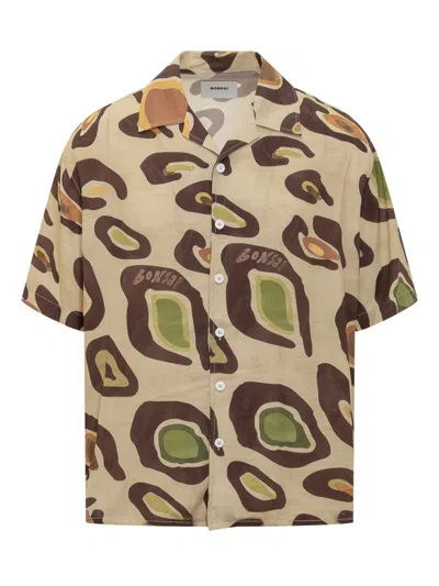 Bonsai Bowling Shirt In Brown