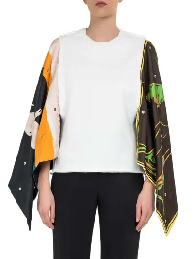 Jw Anderson Palm Lady Flag Top In White
