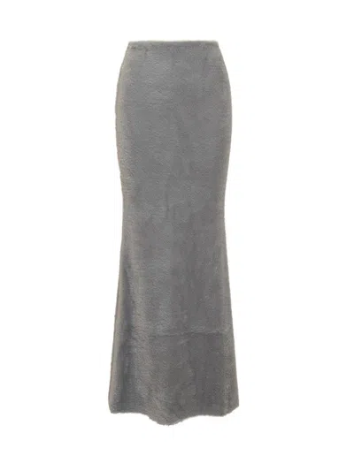 The Andamane Nemesia Maxi Skirt In Grey