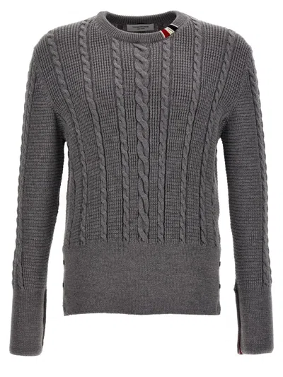 Thom Browne Cable Sweater, Cardigans Gray